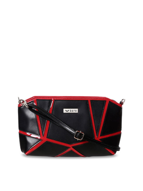 

Bern Black & Red Solid Sling Bag