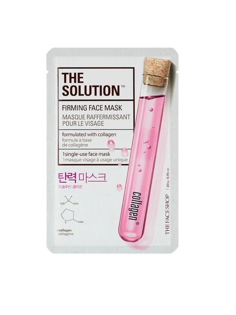 

The Face Shop The Solution Collagen Firming Face Mask 20 g, Pink