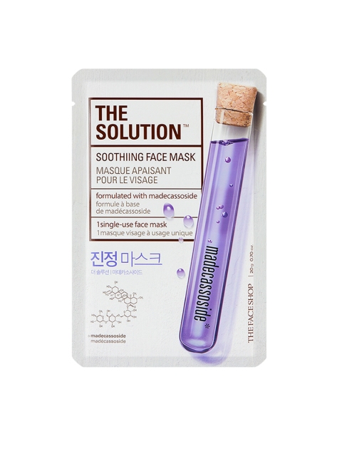

The Face Shop The Solution Madecassoside Soothing Face Mask 20 g, Purple
