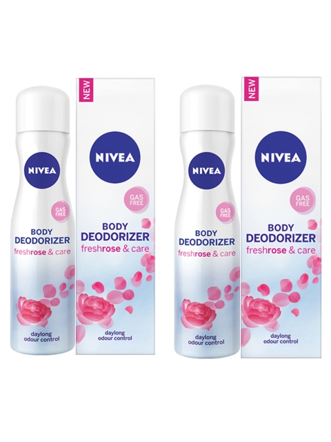 

Nivea Women Pack of Two Deodorizer, White