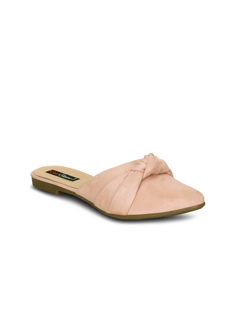 

Get Glamr Women Pink Solid Synthetic Suede Mules