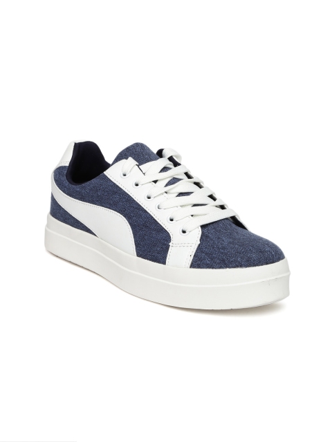 

CERIZ Women Navy Blue & White Sneakers