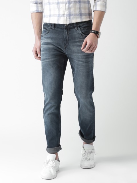 

Mast & Harbour Men Blue Slim Fit Mid-Rise Clean Look Stretchable Jeans