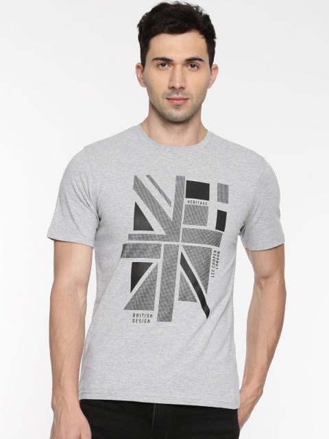 

Lee Cooper Men Grey Printed Round Neck T-shirt