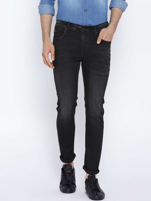 

Lee Cooper Men Black Slim Fit Mid-Rise Clean Look Stretchable Jeans