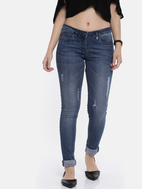 

Park Avenue Women Blue Skinny Fit Mid-Rise Mildly Distressed Stretchable Jeans