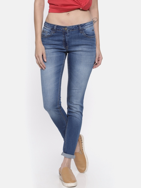 

Park Avenue Women Blue Skinny Fit Mid-Rise Clean Look Stretchable Jeans