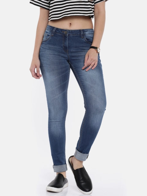 

Park Avenue Women Blue Skinny Fit Mid-Rise Clean Look Stretchable Jeans