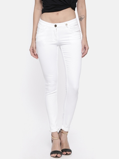 

Park Avenue Women White Skinny Fit Mid-Rise Clean Look Stretchable Jeans