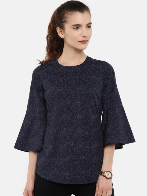 

Park Avenue Woman Navy Blue Printed Top