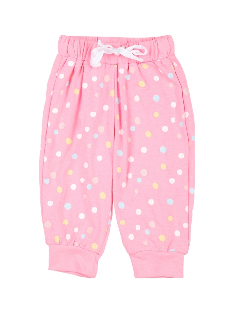

Gini and Jony Girls Pink Regular Fit Printed Formal Trousers