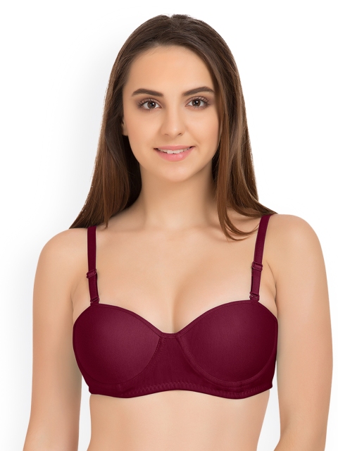 

Tweens Maroon Solid Underwired Lightly Padded T-shirt Bra TW_2201MG