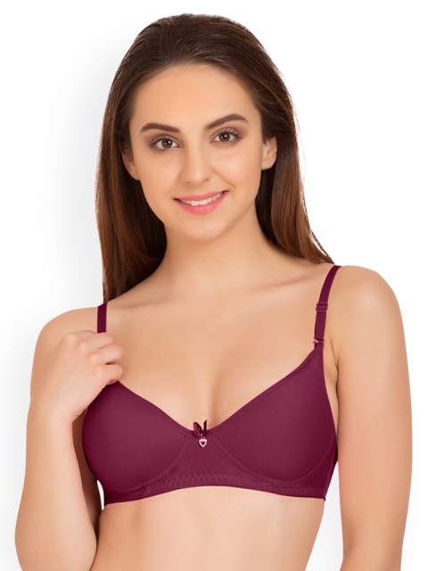 

Tweens Burgundy Solid Non-Wired Lightly Padded T-shirt Bra TW-91821MG