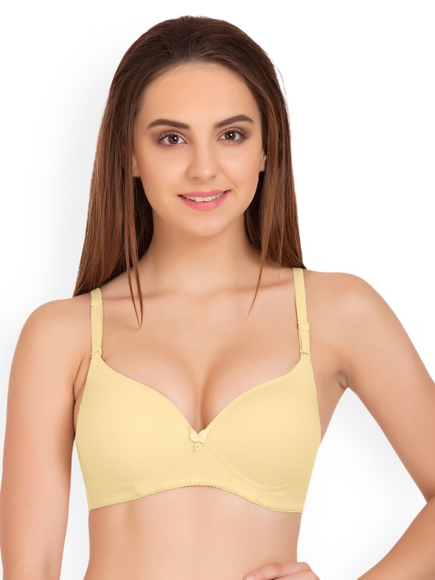 

Tweens Cream-Coloured Solid Non-Wired Heavily Padded Balconette Bra TW_1520SK