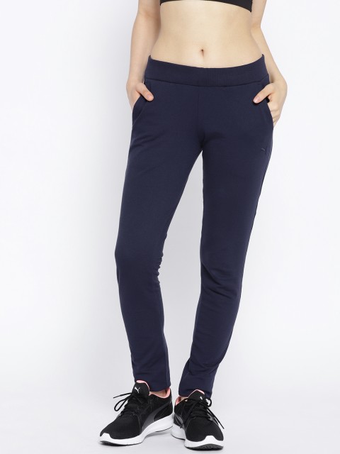 

Puma Navy ESS Solid Slim Fit Track Pants, Navy blue