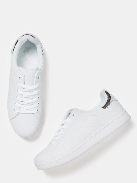 

Roadster Women White Textured Sneakers