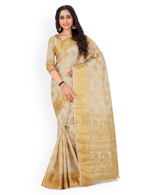 

MIMOSA Grey Art Silk Woven Design Kanjeevaram Saree