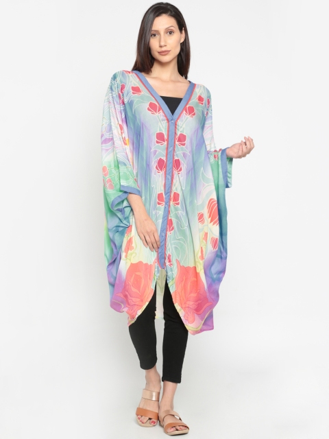 

The Kaftan Company Multi Printed Kaftan Cover-Up Dress