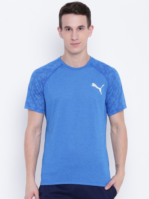 

Puma Men Blue Solid Round Neck drirelease Graphic T-shirt