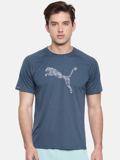 

Puma Men Blue Core-Run Printed T-Shirt