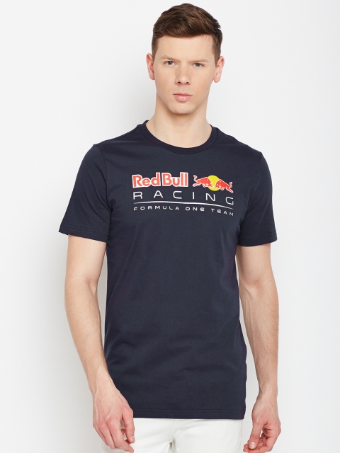 

PUMA Motorsport Men Blue Printed Round Neck T-shirt