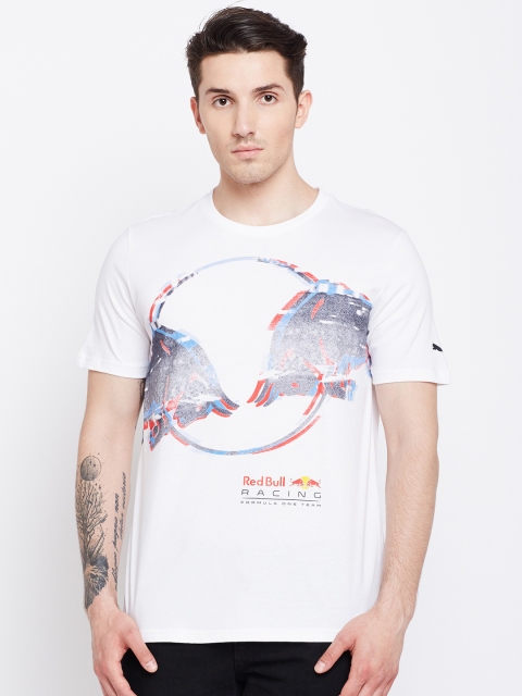 

PUMA Motorsport Men White Printed Round Neck T-shirt