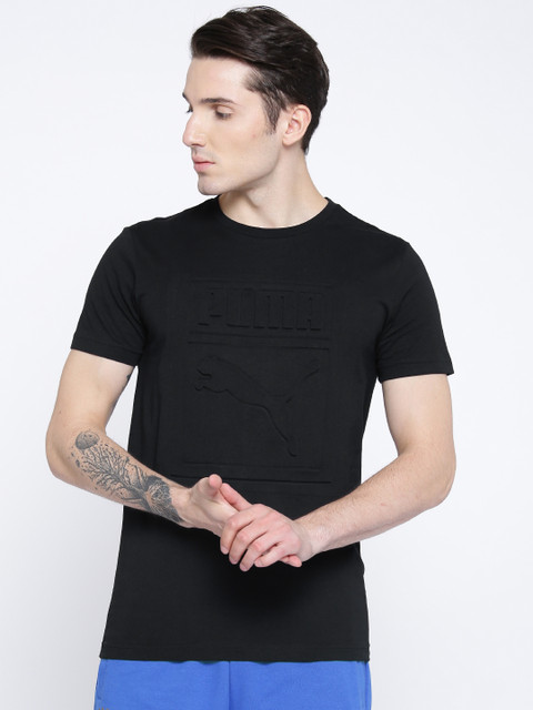 

Puma Black Archive Embossed Print T-shirt