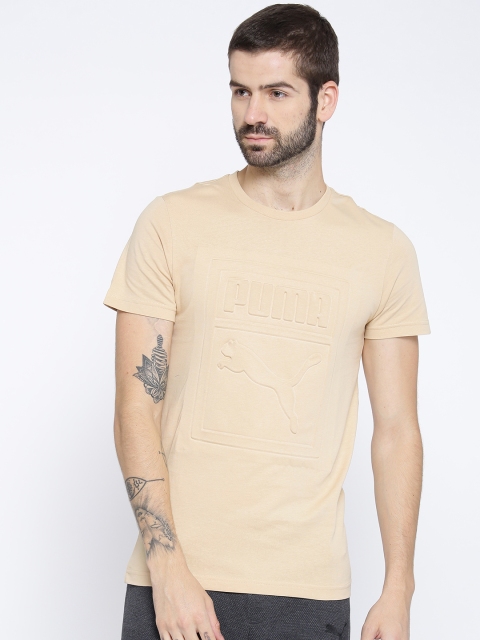 

Puma Beige Archive Embossed Print T-shirt