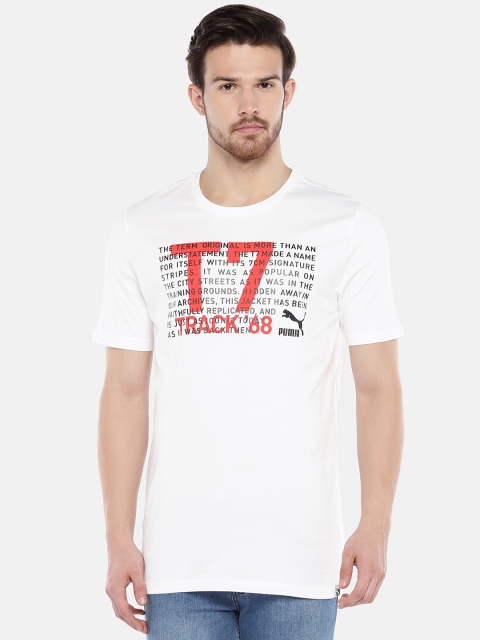 

Puma Men White T7 Icon Tee Printed T-shirt