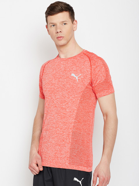 

Puma Men Red Solid Round Neck T-shirt