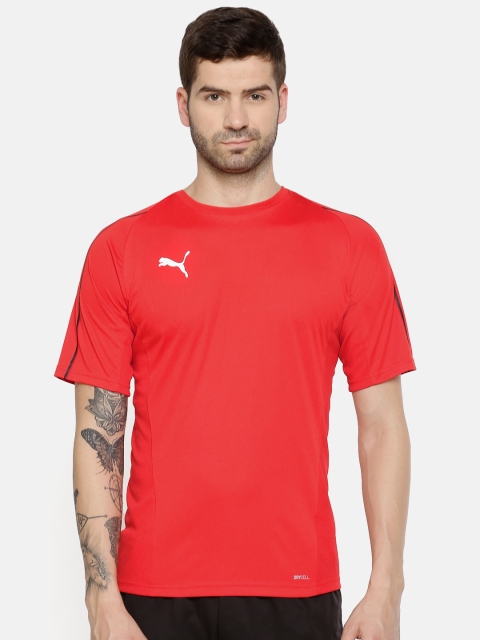 

Puma Men Red Solid Round Neck dryCell FINAL Training T-shirt