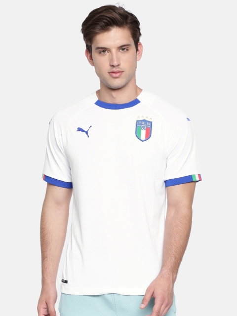 

Puma Men White FIGC Italia Away Shirt Replica SS T-shirt