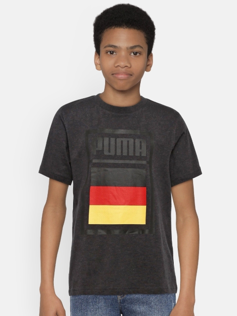 

Puma Boys Grey Printed Round Neck T-shirt