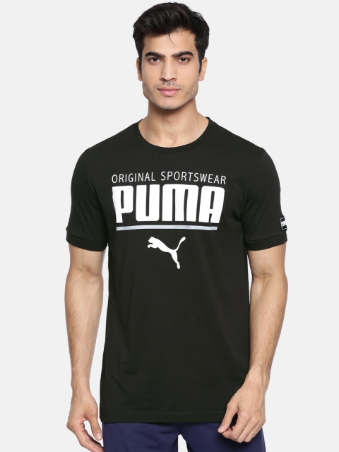

Puma Men Black Printed STYLE Athletic T-shirt