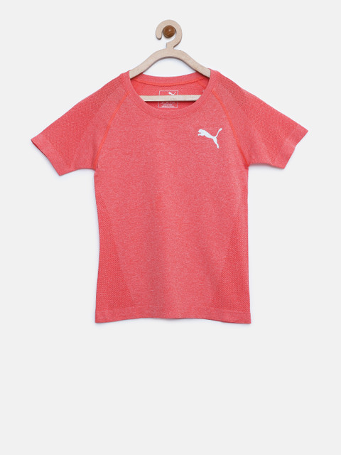 

Puma Boys Coral Red Evoknit T-Shirt