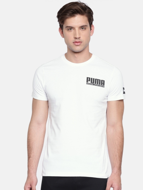 

Puma Men White Solid STYLE Athletics T-shirt