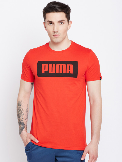 

Puma Men Red Printed Round Neck T-shirt