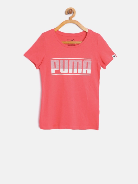 

Puma Girls Pink Printed Round Neck T-shirt