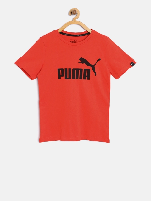 

Puma Boys Red Printed Round Neck T-shirt
