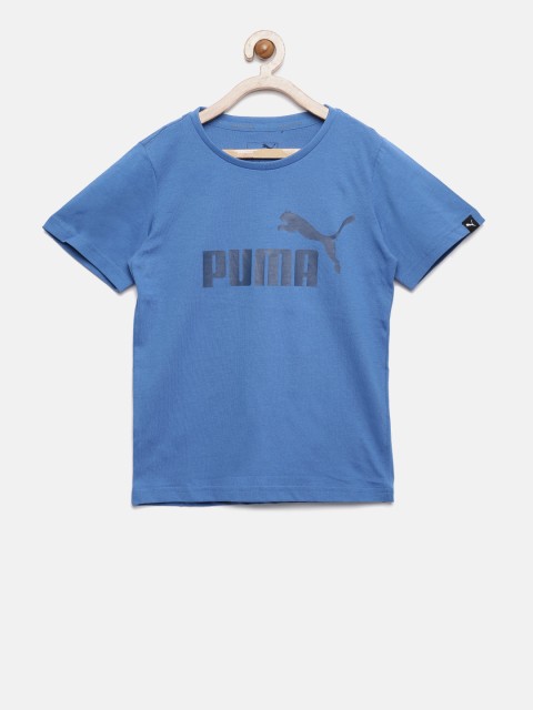 

Puma Boys Blue Printed Round Neck T-shirt