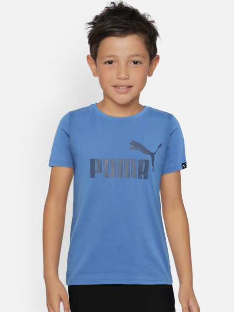 

Puma Boys Blue Printed Round Neck T-shirt