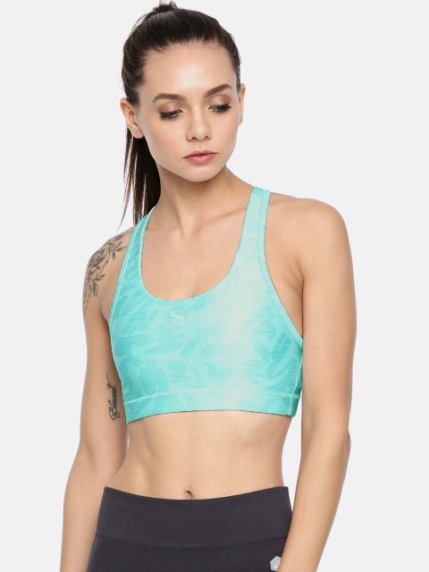 

Puma Women Sea Green PWRSHAPE Forever Graphic Printed Sports Bra 51460344