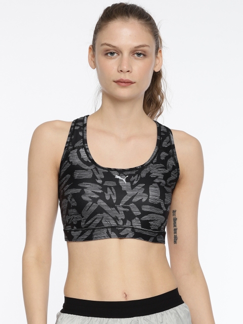 

Puma Black Printed PWRSHAPE Forever Graphic Pad Sports Bra