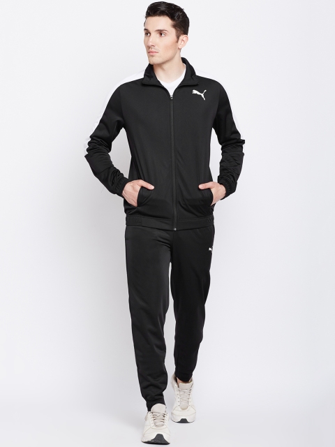 

Puma Men Black Solid Classic Tricot Suit CL Track Suit