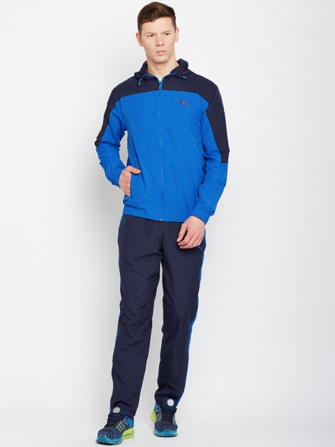 

Puma Men Blue & Black Solid Tracksuit
