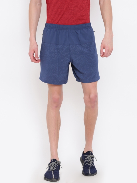 

Puma Men Navy Pace 7 Graphic Print Shorts, Navy blue