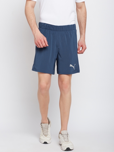 

Puma Men Blue Solid Regular Fit Sports Shorts