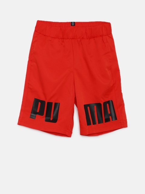 

Puma Boys Red Printed Regular Fit Shorts