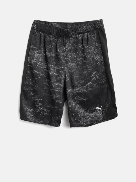 

Puma Boys Black Gym AOP Printed Regular Fit Sports Shorts