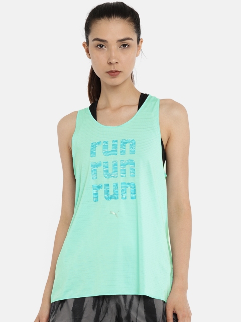 

Puma Women Printed Clean Sport DRY-CELL Tank Top, Blue